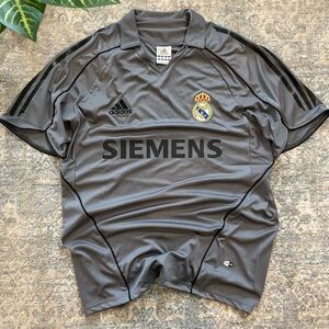 Adidas Real Madrid 2005/2006 Third Football Rare Soccer Jersey Gray Mens Size M